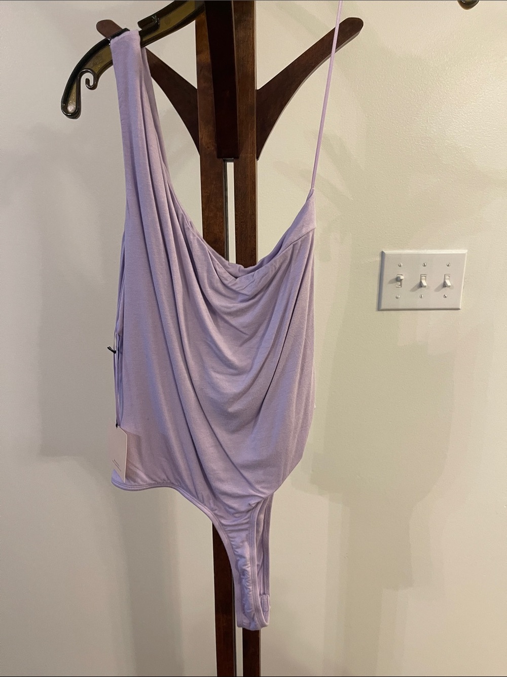 superdown Lavender Draped Bodysuit